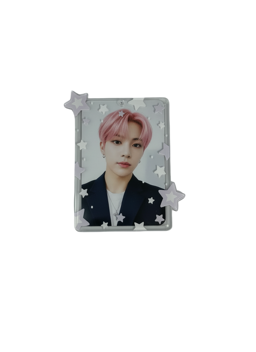 Acrylic Double sided PC Holder with stand - Stars