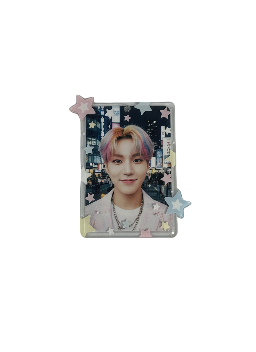 Acrylic Double sided PC Holder with stand - Stars