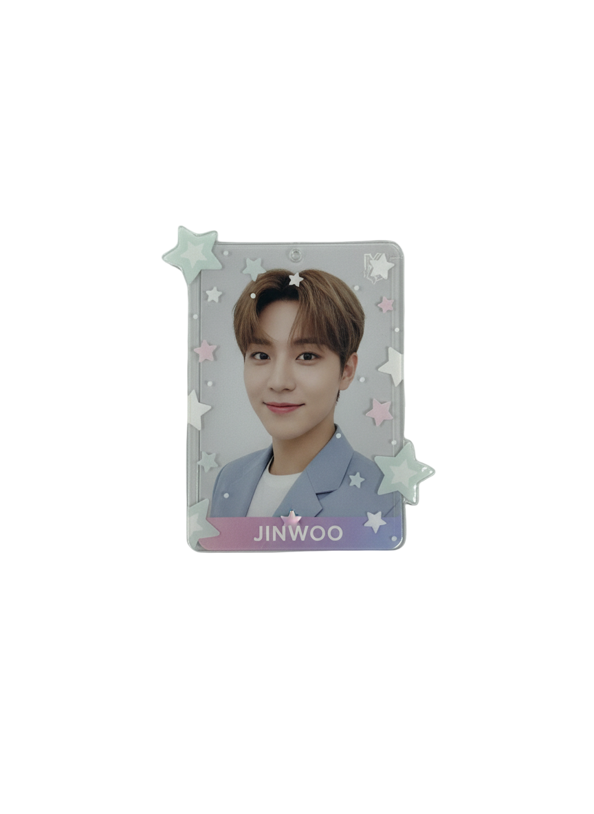 Acrylic Double sided PC Holder with stand - Stars