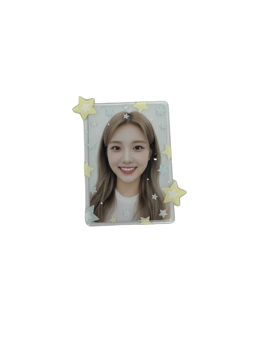 Acrylic Double sided PC Holder with stand - Stars